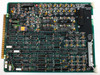 Hughes 2470-II Wire Bonder control card — green PCB labeled '1119-DUAL VIDEO PROCESSOR', Assy No. 1007820-4, copyright 1983 by VIEW Engineering, Made in USA, with large central processor ICs and ribbon cable connector