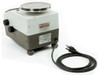 Mettler E2000 benchtop balance – left side view with power cord extended and Mettler Service label visible