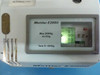 Mettler E2000 display during testing – analog optical readout showing active reading with calibrated weights loaded