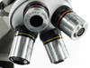 Olympus BHM Stereo Microscope w/ Illuminator 4 Neoplan Objectives - Works GREAT