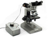 Olympus BHM Stereo Microscope w/ Illuminator 4 Neoplan Objectives - Works GREAT