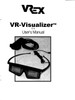 VRex VR-Visualizer V1.6 User's Manual cover page with brand logo and product name
