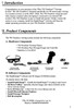 VRex VR-Visualizer V1.6 User's Manual introduction and product components section showing hardware and software component lists