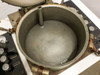 Top-down view into open 17-inch right vacuum chamber showing interior basin and center inlet tube