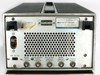 HP 1821A Time Base and Delay Generator rear panel showing BNC outputs: Main Gate, Delayed Gate, Delayed Sweep, Main Sweep, Z-Axis Input, with HP asset tag label