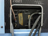 Hughes 2500 Die Bonder rear CRT monitor adjustment panel showing DC-Rest, Cable Comp, H.AFC, Video, Focus, and 12V IN connections
