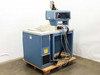 Hughes 2460 Automatic Wire Bonder System – rear-right three-quarter view showing cable routing and ventilation panel on cabinet