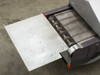 Glo-Quartz TR91-12A – exit end showing stainless steel mesh conveyor belt and unload tray