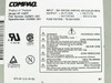Compaq HP 210PP 242908-001 label showing input 100-240V 6A/3.5A 50-60Hz, output ratings, fuse rating T6.3AH/250V, part number 242908-001, spares number 242907-001, and TÜV/UL/CSA certifications