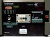 Thermotron LBD-883 front control panel close-up showing Omega CN9000A controller, ON/LIGHT toggle switch, timer markings 60 sec and 30 sec, and calibration sticker