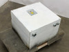 Ajax 3T90272 16.25kVA three-phase transformer in ASCO junction box enclosure – top and front view on pallet