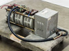 Superior Electric Powerstat 136-1033 motorized variac — right-side view showing three toroidal cores on pallet with motor operator enclosure and wiring harness