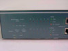 Network Peripherals NP-SET-210 — front panel close-up showing bandwidth and usage LED indicators, SNMP, VLAN, and per-port status LEDs