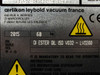 Leybold SOGEVAC SV65 BI FC — main data/nameplate label showing manufacture year 2015, 60kg weight, and recommended oil: Di Ester Oil ISO VG32 – LVO200
