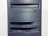 Dell OptiPlex GX270 front drive bay close-up showing DVD-ROM drive, 1.44MB floppy drive, and Zip drive