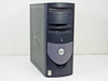 Dell OptiPlex GX270 minitower desktop PC — front left three-quarter view showing DVD-ROM, floppy drive, and Dell logo badge