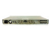 Adaptive Broadband SDM-2020 satellite modulator – rear panel overview showing AC inlet, fan, remote and fault ports, ASI inputs, EIA-422/530 connector, ASI outputs, CP1 TX/RF