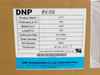 DNP PV-FS Z777 product label showing thickness 400µm, width 1467mm, length 200m, embossed side outside, order number 23131887, production date 04 Apr 2016 — Dai Nippon Printing Co Ltd