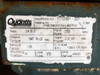 Dodge Quantis HB382CN140TC rating plate showing catalog number, 24.5:1 ratio, 1947 in-lb torque, 2.21HP, 1750 RPM, reorder number 7710391-001