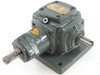 Shanghai Honest Gearing 1:1 Indexing Drive 14-1:1-1-R-0-V5 – front-left isometric view showing dual output shafts and base flange mount