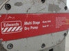 Edwards Multi Stage Dry Pump model plate — Model DP40, Serial No 419, made in England by Edwards High Vacuum