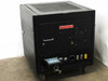 Airco Temescal CV-8 power supply station left side view showing Danger High Voltage label, front panel controls, toggle switches, and key switch