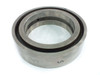 Stainless steel bottom knife ring slitter — elevated angle view showing inner bore and ring profile