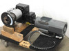 Winsmith MDSX E30 indexing drive with Baldor ZDM3581T motor assembly on pallet — front-left 3/4 view showing Montalvo KL 1800 brake and hydraulic hose