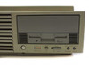 HP Visualize C200 front panel detail showing 3.5-inch floppy drive bay, power button, status LEDs, mute button, volume control, and audio jacks