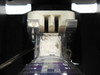 Cool-Lux Mini-Cool spotlight — close-up of bulb base and ceramic bi-pin socket holder inside the fixture