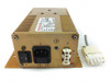 Pfeiffer TPS 200 power supply — bottom view showing IEC AC inlet, power switch, terminal block, and output connector