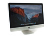 Apple iMac 27-inch MB952LL/A Late 2009 — front view showing 27-inch display powered on with El Capitan wallpaper and aluminum stand