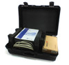 Imagine Eyes Mirao 52-d deformable mirror complete kit open in hardshell transport case showing electronics unit, User's Guide manual, cables, and ADLINK PCI card in box