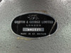 Griffin & George Limited London maker's plate on cast base — serial number 001475, Made in Gt. Britain