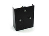Edmund Optics parabolic mirror mount — rear view showing black sheet-metal housing and three adjustment screws