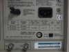 Sony Tektronix AFG2020 rear panel rating plate detail showing voltage ranges, frequency ranges, fuse ratings, max amps and power, and Sony/Tektronix Tokyo Japan manufacture label