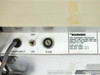 Houston Instrument HiPlot DMP-2 – close-up of rear power section showing ON/OFF toggle switch, fuse holder, and warning label with fuse ratings