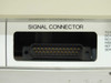 Houston Instrument HiPlot DMP-2 – close-up of 25-pin signal connector labeled 'Signal Connector' on rear panel