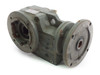 Teguosi TAF37-NA26 heavy duty gear reducer – three-quarter front view showing flange mount output and housing
