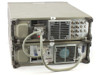 HP 8568A Spectrum Analyzer rear panel showing power supply, cooling fan, RF connectors, and GPIB interface port