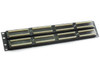 Ortronics OR-851004038 patch panel rear view showing 110 punch-down termination blocks across all 48 positions