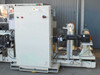 Preco coil slitter right side view – control cabinet with E-stop and rewind motor assembly on pallet base