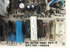 Golden Power GPC150-4000K PCB close-up — board number 02-93150-0001 Rev E, REV A transformer label, and 6.3A 250VAC fuse visible