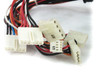 Golden Power GPC150-4000K AT power supply — wire harness detail showing multiple white Molex AT power connectors