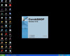 CorobSHOP Version 4.12 splash screen displayed on Dell PC controller running Windows XP, showing GPS Color branding and Corob logo
