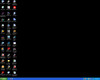 Windows XP desktop on Dell PC controller showing multiple Corob software icons including CorobSHOP, Corob4, CorobLAB, CorobFALCON, ColorDesigner, and other installed applications