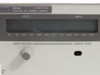 HP 6654A front panel close-up showing cracked VOLTS/AMPS display and VOLTAGE knob; CURRENT knob area visible