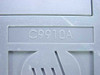 Close-up of HP scanner base underside label showing embossed model number C9910A