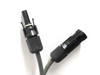 Xunlight XSD38-123 Helios M4 MC4-compatible male and female connector pair close-up on white background