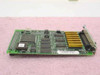 Sun SP4710401-01 Ultra Wide Differential SCSI controller card — PCB top view showing SBus edge connector, main controller ICs, and yellow capacitor bank